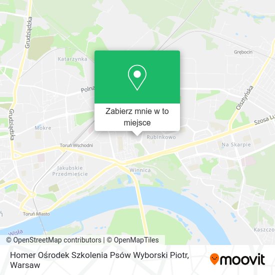 Mapa Homer Ośrodek Szkolenia Psów Wyborski Piotr