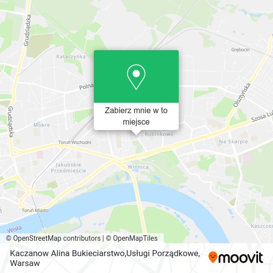 Mapa Kaczanow Alina Bukieciarstwo,Usługi Porządkowe