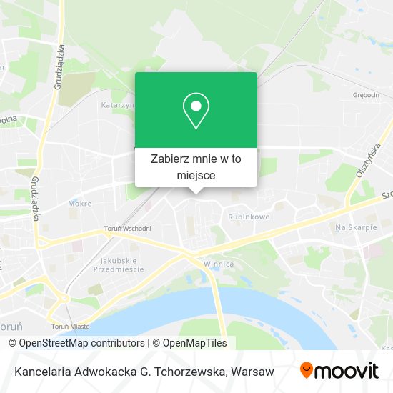 Mapa Kancelaria Adwokacka G. Tchorzewska