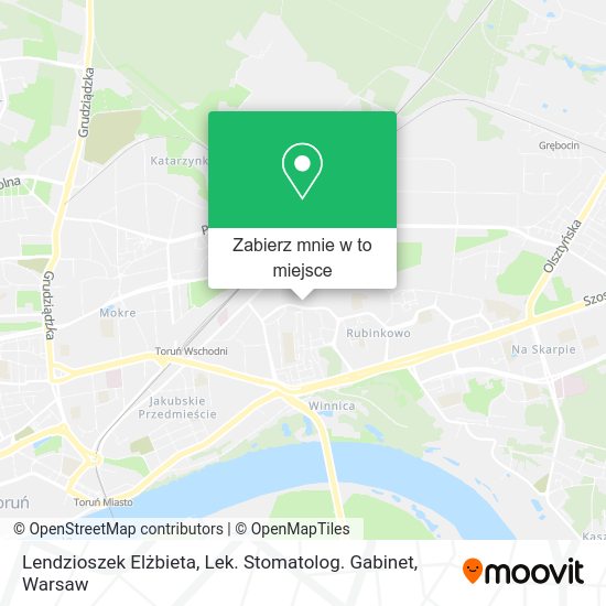 Mapa Lendzioszek Elżbieta, Lek. Stomatolog. Gabinet