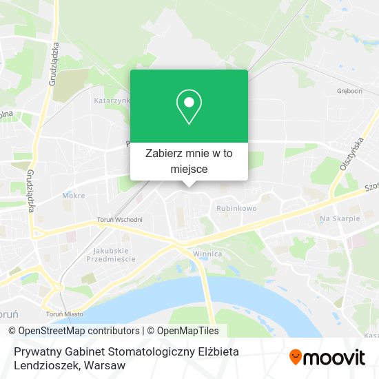 Mapa Prywatny Gabinet Stomatologiczny Elżbieta Lendzioszek