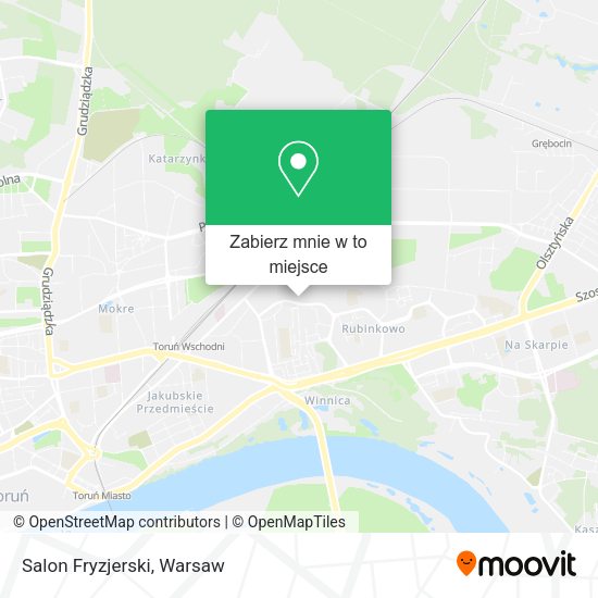 Mapa Salon Fryzjerski