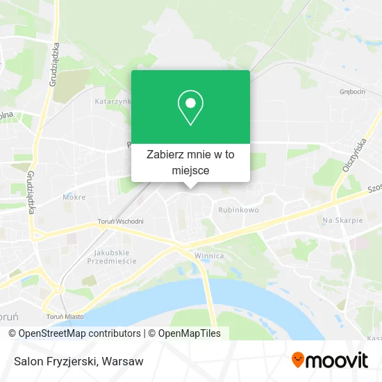 Mapa Salon Fryzjerski