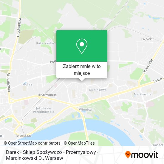 Mapa Darek - Sklep Spożywczo - Przemysłowy - Marcinkowski D.