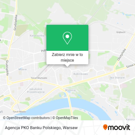 Mapa Agencja PKO Banku Polskiego