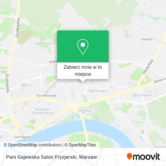 Mapa Pani Gajewska Salon Fryzjerski