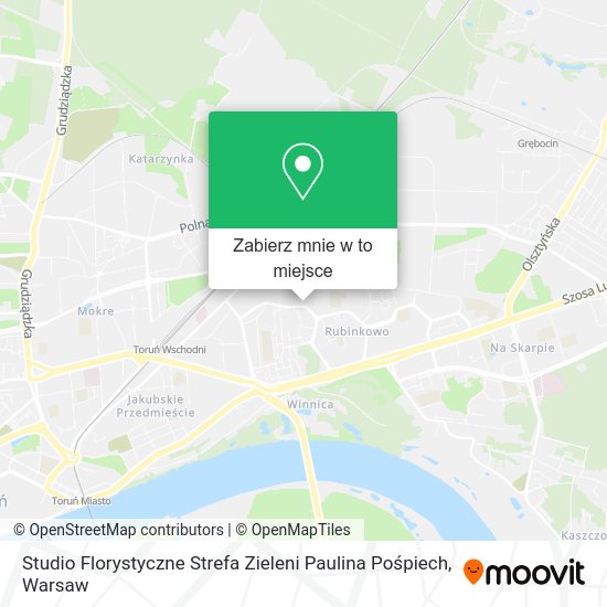 Mapa Studio Florystyczne Strefa Zieleni Paulina Pośpiech