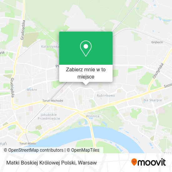 Mapa Matki Boskiej Królowej Polski