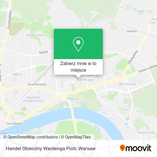 Mapa Handel Obwoźny Wardenga Piotr