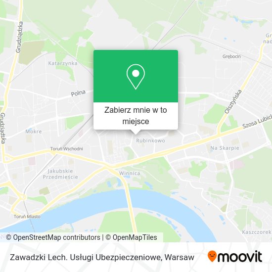 Mapa Zawadzki Lech. Usługi Ubezpieczeniowe