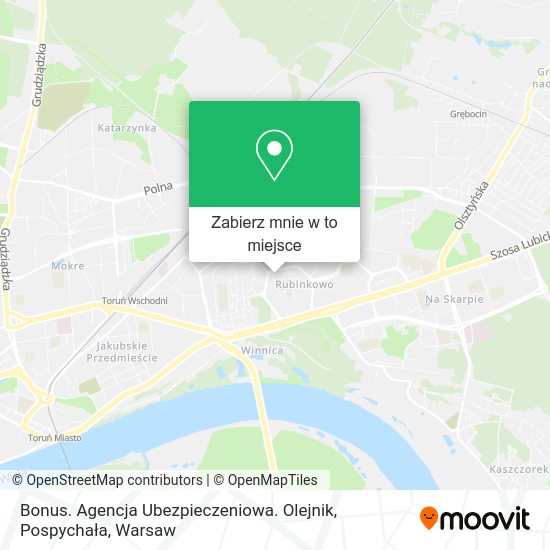 Mapa Bonus. Agencja Ubezpieczeniowa. Olejnik, Pospychała