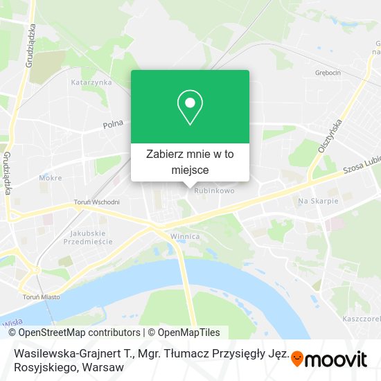 Mapa Wasilewska-Grajnert T., Mgr. Tłumacz Przysięgły Jęz. Rosyjskiego