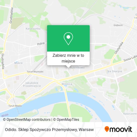 Mapa Odido. Sklep Spożywczo Przemysłowy