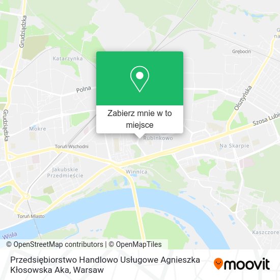 Mapa Przedsiębiorstwo Handlowo Usługowe Agnieszka Kłosowska Aka