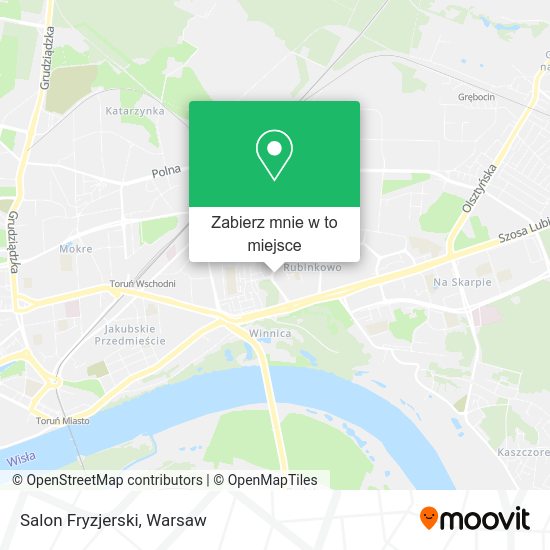 Mapa Salon Fryzjerski