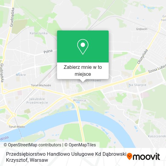 Mapa Przedsiębiorstwo Handlowo Usługowe Kd Dąbrowski Krzysztof