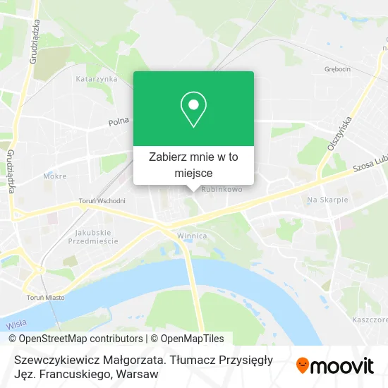 Mapa Szewczykiewicz Małgorzata. Tłumacz Przysięgły Jęz. Francuskiego