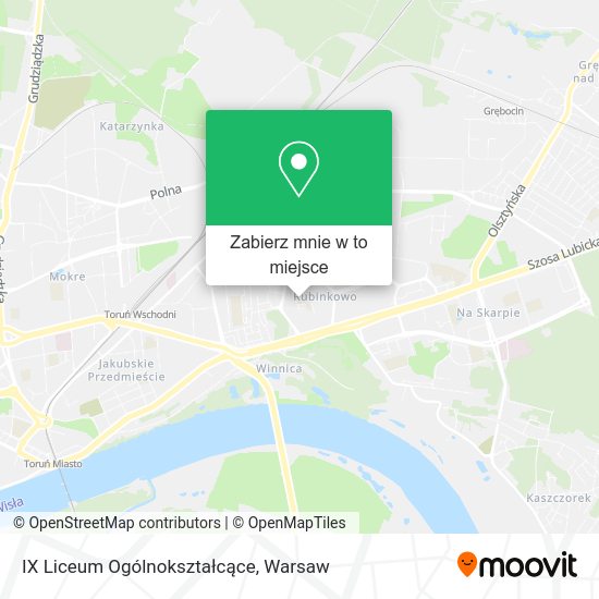 Mapa IX Liceum Ogólnokształcące