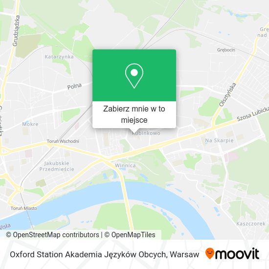 Mapa Oxford Station Akademia Języków Obcych