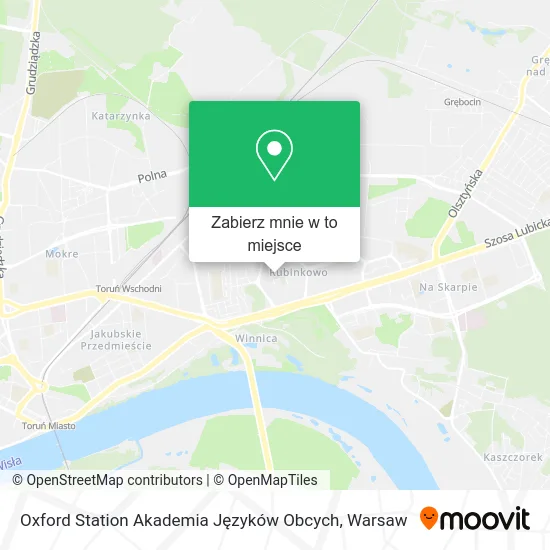 Mapa Oxford Station Akademia Języków Obcych