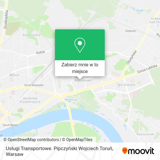 Mapa Usługi Transportowe. Pipczyński Wojciech Toruń