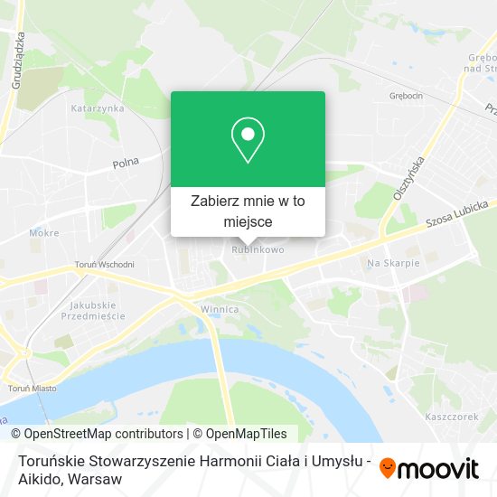 Mapa Toruńskie Stowarzyszenie Harmonii Ciała i Umysłu - Aikido