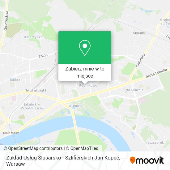 Mapa Zakład Usług Ślusarsko - Szlifierskich Jan Kopeć