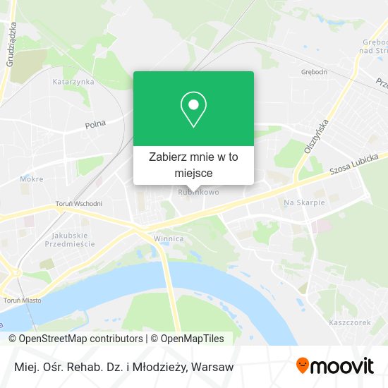 Mapa Miej. Ośr. Rehab. Dz. i Młodzieży