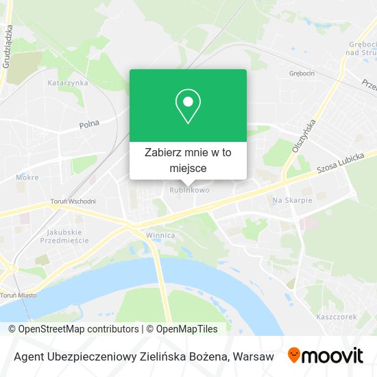 Mapa Agent Ubezpieczeniowy Zielińska Bożena