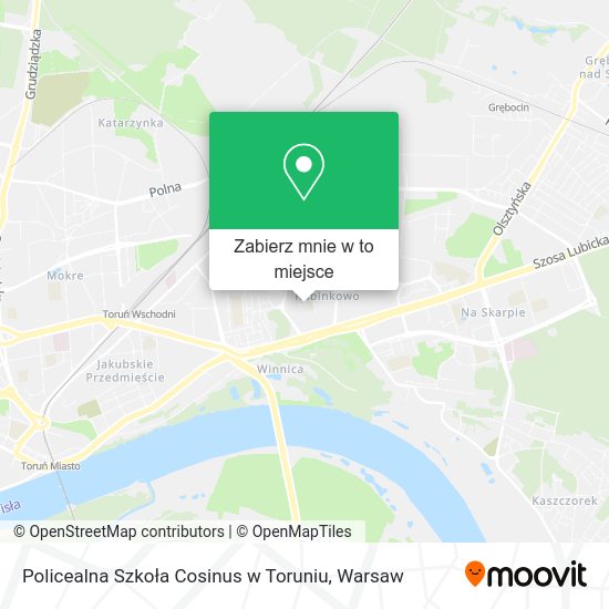 Mapa Policealna Szkoła Cosinus w Toruniu