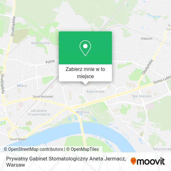 Mapa Prywatny Gabinet Stomatologiczny Aneta Jermacz