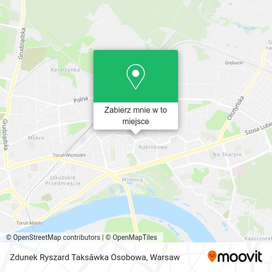 Mapa Zdunek Ryszard Taksãwka Osobowa