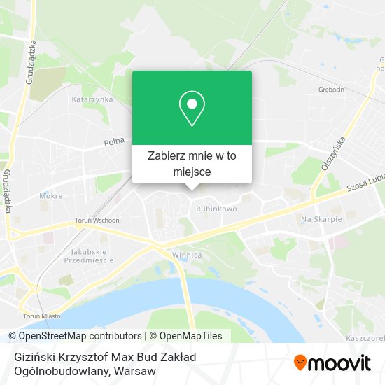 Mapa Giziński Krzysztof Max Bud Zakład Ogólnobudowlany