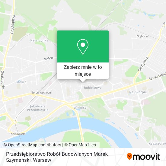 Mapa Przedsiębiorstwo Robót Budowlanych Marek Szymański