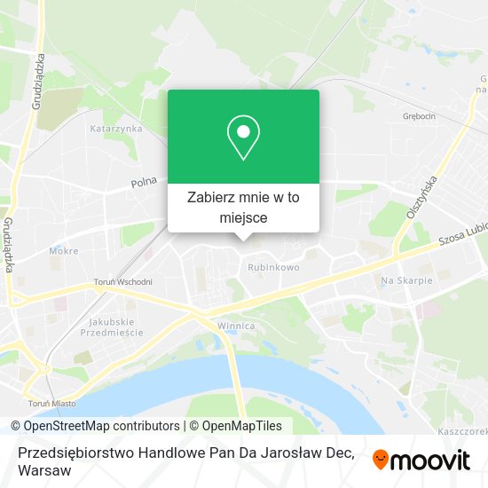 Mapa Przedsiębiorstwo Handlowe Pan Da Jarosław Dec