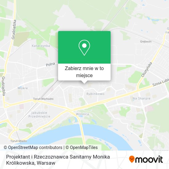 Mapa Projektant i Rzeczoznawca Sanitarny Monika Królikowska