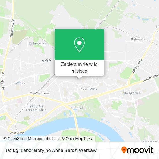 Mapa Usługi Laboratoryjne Anna Barcz