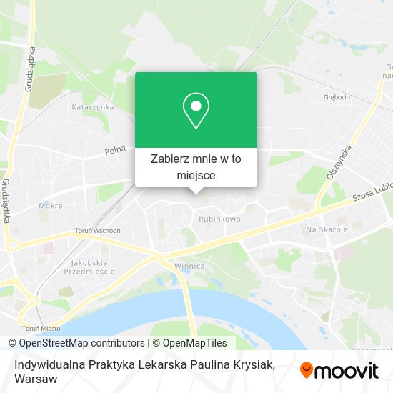 Mapa Indywidualna Praktyka Lekarska Paulina Krysiak