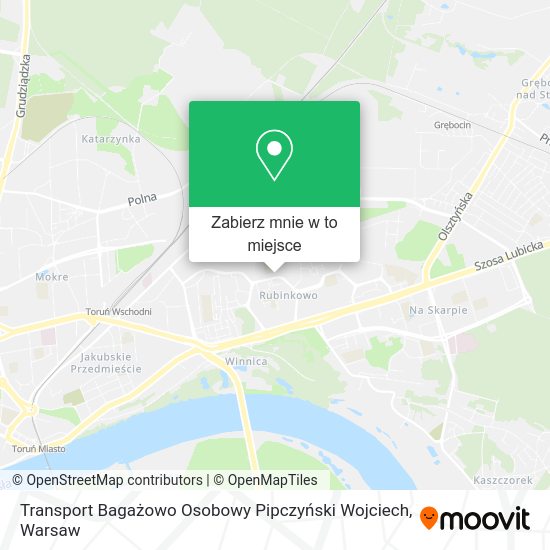 Mapa Transport Bagażowo Osobowy Pipczyński Wojciech