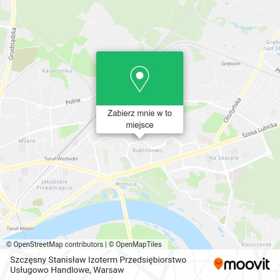 Mapa Szczęsny Stanisław Izoterm Przedsiębiorstwo Usługowo Handlowe