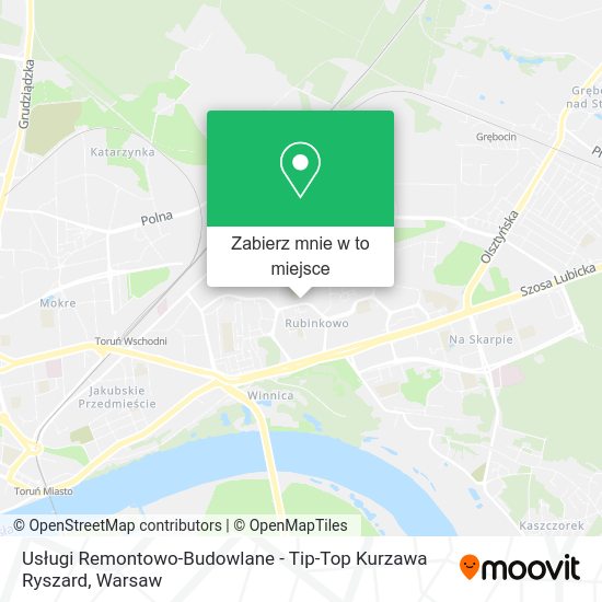 Mapa Usługi Remontowo-Budowlane - Tip-Top Kurzawa Ryszard