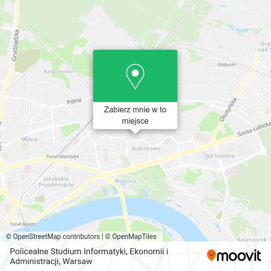 Mapa Policealne Studium Informatyki, Ekonomii i Administracji