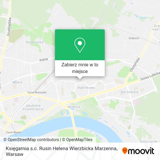 Mapa Księgarnia s.c. Rusin Helena Wierzbicka Marzenna