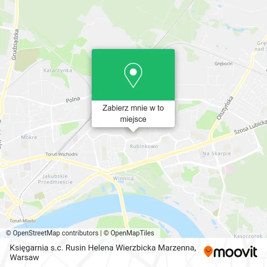 Mapa Księgarnia s.c. Rusin Helena Wierzbicka Marzenna
