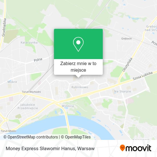 Mapa Money Express Sławomir Hanus