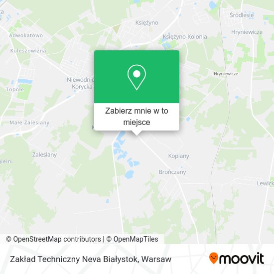 Mapa Zakład Techniczny Neva Białystok