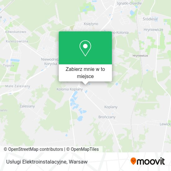 Mapa Usługi Elektroinstalacyjne