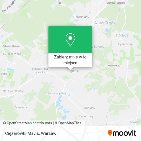 Mapa Ciężarówki Mavis