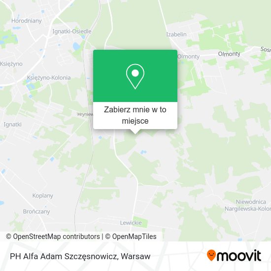 Mapa PH Alfa Adam Szczęsnowicz