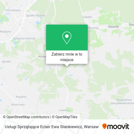 Mapa Usługi Sprzątające Eclair Ewa Stankiewicz